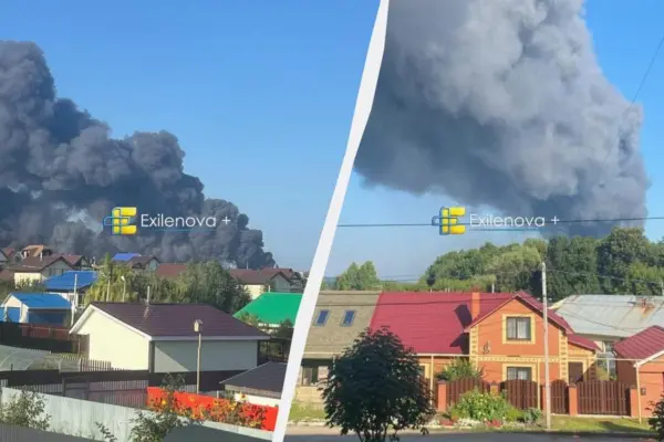 Дрони вночі 2 серпня уразили НПЗ у Саратові, склад Wildberries та об’єкти в Енгельсі